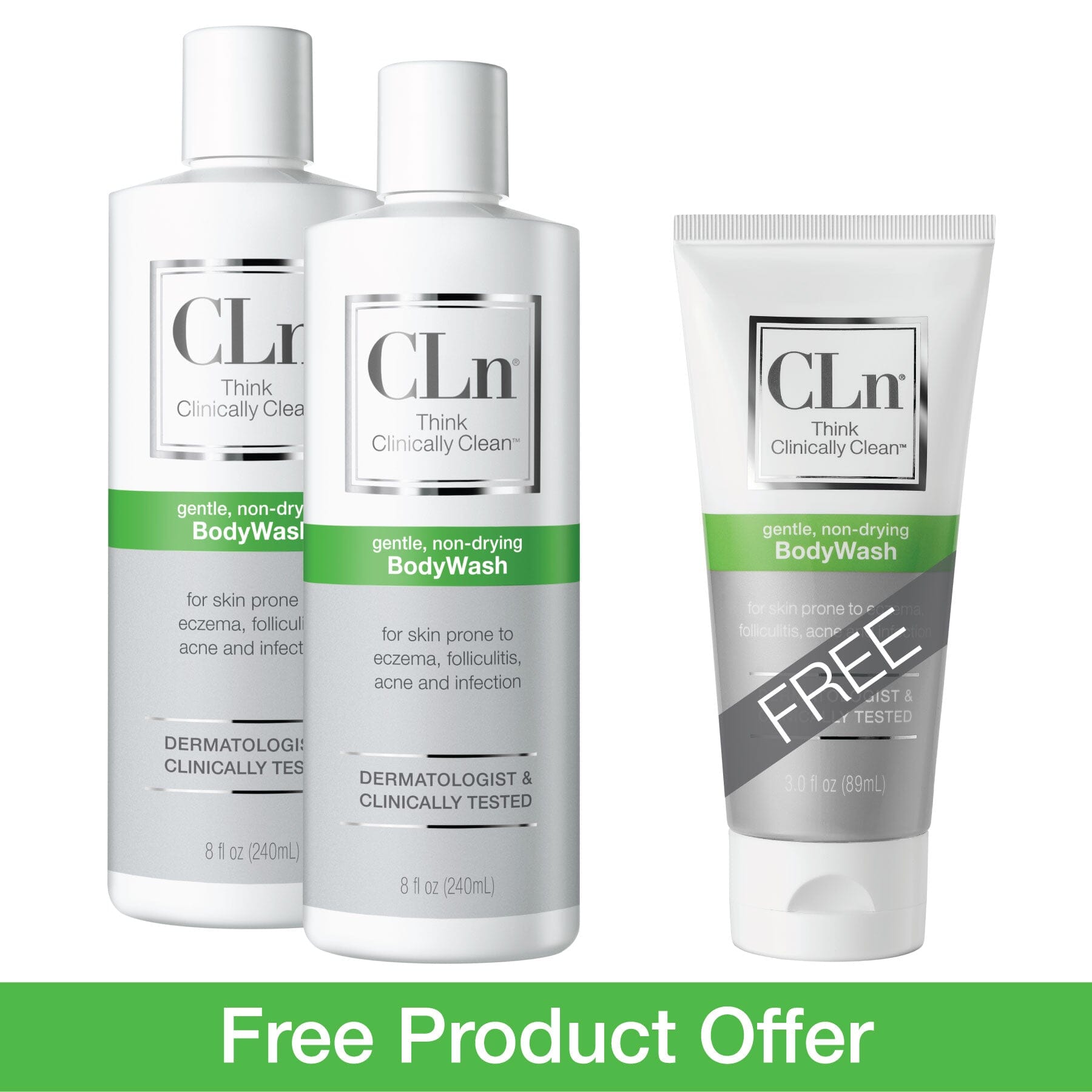 CLn BodyWash Shop All Products CLn Skin Care Buy 2 Get Free Travel Size