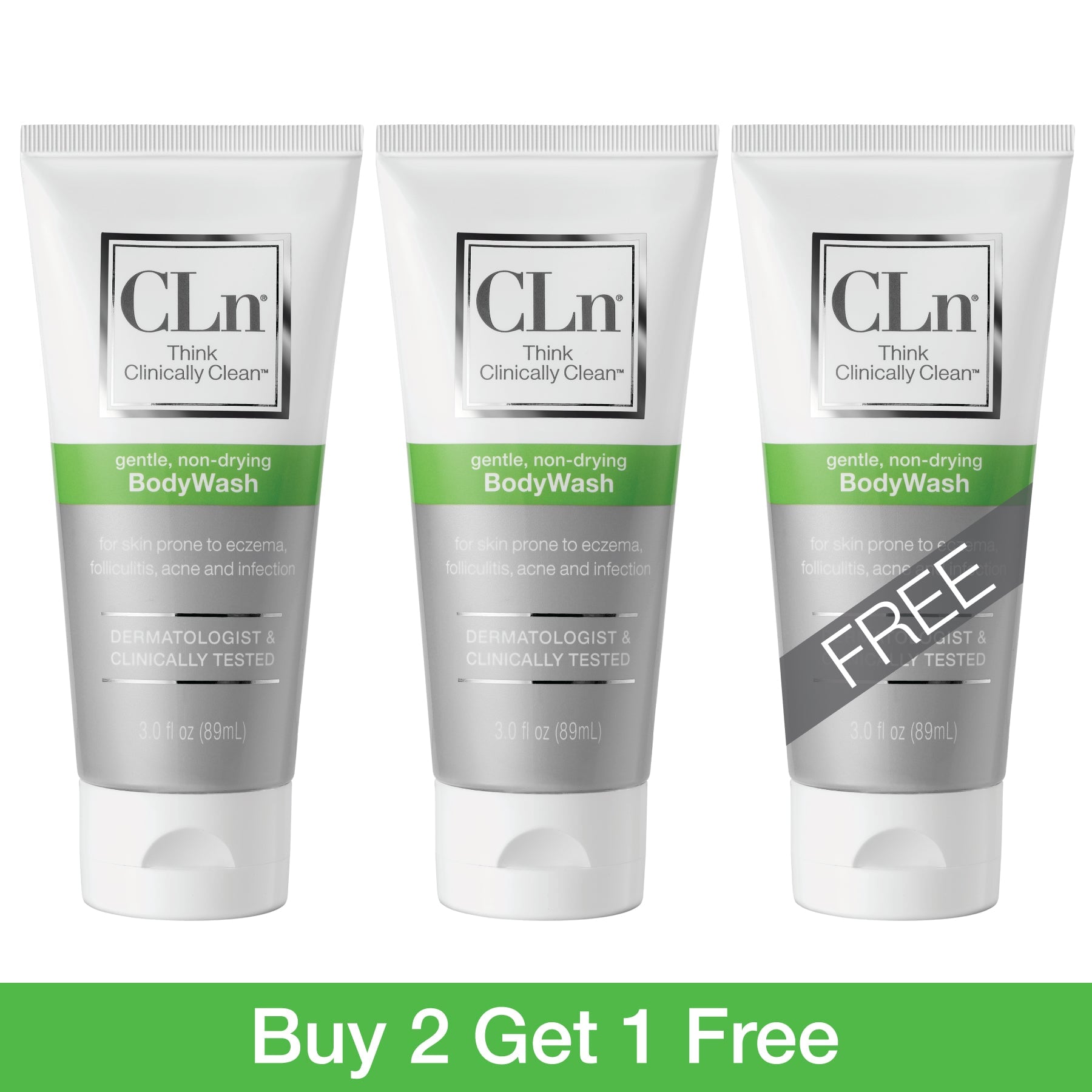 CLn BodyWash Shop All Products CLn Skin Care Travel Size 3-Pack
